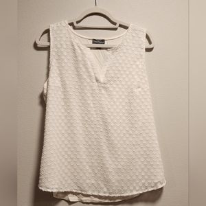 Market & Spruce mixed material top L